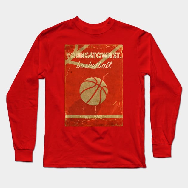 COVER SPORT - YOUNGSTOWN ST BASKETBALL EST 1948 Long Sleeve T-Shirt by FALORI